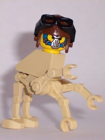 Aldar Beedo - Aviator Helmet, Visor Goggles, Yellow Head