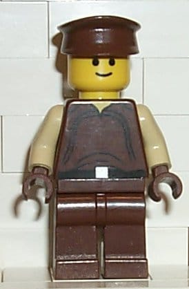 Source: BrickLink Naboo Security Officer - Brown Uniform, Yellow Head, Police Hat