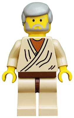 Obi-Wan Kenobi - Old, Yellow Head, Light Gray Hair