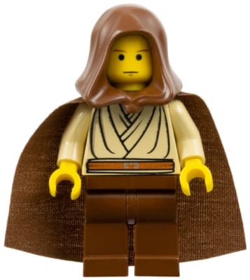 Source: BrickLink Obi-Wan Kenobi (Young with Hood and Cape)