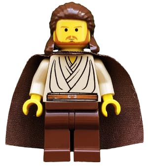 Source: BrickLink Qui-Gon Jinn (Yellow Head)