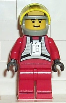 Rebel Pilot B-wing (Yellow Head, Light Gray Helmet, Trans-Yellow Visor)