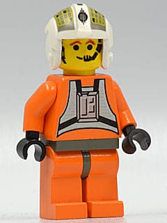 Source: BrickLink Rebel Pilot Y-wing (Jon 'Dutch' Vander, Gold Leader) - Yellow Head, Dark Gray Hips