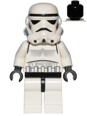 Imperial Stormtrooper - Black Head, Solid Mouth Helmet
