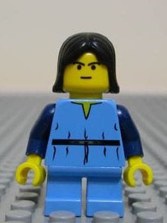Boba Fett, Young - Medium Blue Shirt, Yellow Head