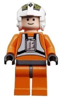 Source: BrickLink Rebel Pilot Y-wing (Jon 'Dutch' Vander, Gold Leader) - Light Nougat Head