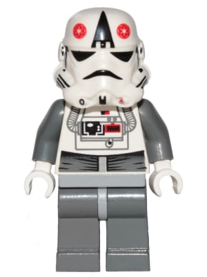 Source: BrickLink AT-AT Driver - Red Imperial Logo, Bluish Grays, Black Head, Stormtrooper Helmet