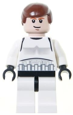 Han Solo - Stormtrooper Outfit, Plain Legs, Eyes with Glints