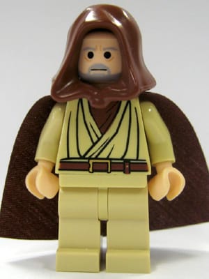 Obi-Wan Kenobi - Old, Reddish Brown Hood and Cape, Black Eyes