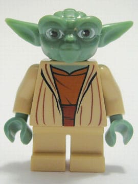 Yoda - Clone Wars, Light Bluish Gray Hair