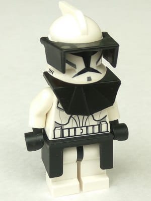 Clone Trooper (Phase 1) - Black Visor, Pauldron, and Kama, Large Eyes