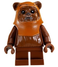 Wicket (Ewok) - Printed Dark Orange Hood, Reddish Brown Face
