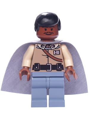 Source: BrickLink Lando Calrissian - General Insignia (Sand Blue Legs)