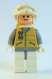 Source: BrickLink Hoth Rebel - Light Nougat Head, White Visor Snow Goggles