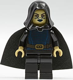 Barriss Offee - Black Cape, Hood and Legs
