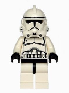 Clone Trooper (Phase 2) - Black Head, Dotted Mouth