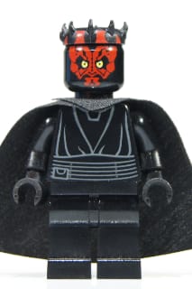 Source: BrickLink Darth Maul - Horns and Cape, Plain Legs