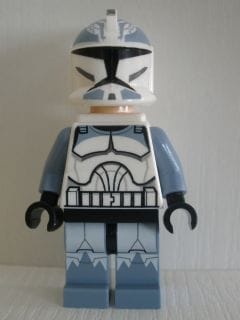 Clone Trooper, 104th Battalion 'Wolfpack' (Phase 1) - Sand Blue Markings, White Jet Pack, Large Eyes