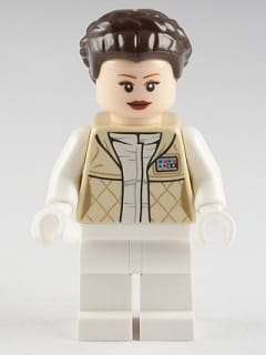 Source: BrickLink Princess Leia - Hoth Outfit, Tan Jacket, Braided Hair