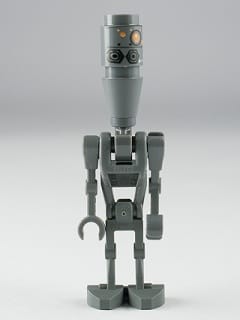 Assassin Droid (IG-88) - Dark Bluish Gray, Printed Head