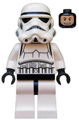 Source: BrickLink Imperial Stormtrooper - Printed Black Head, Dotted Mouth Helmet, Detailed Armor