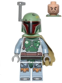 Source: BrickLink Boba Fett - Head Beard Stubble