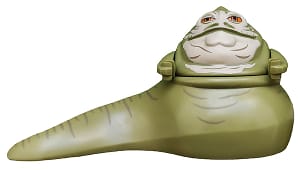 Source: BrickLink Jabba the Hutt - Olive Green, Tan Face, Dark Tan Wrinkles