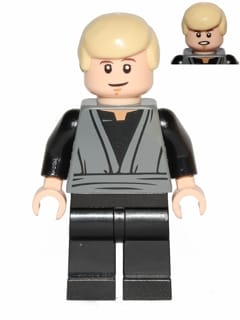 Source: BrickLink Luke Skywalker (Dark Bluish Gray Jedi Robe, Dual Sided Head)