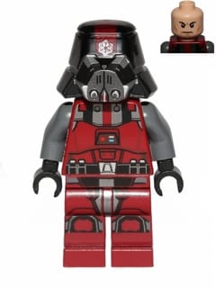 Sith Trooper - Dark Red Armor, Printed Legs