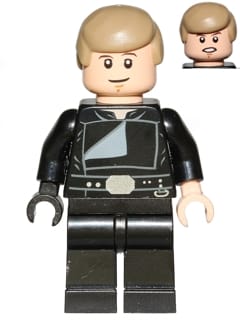 Source: BrickLink Luke Skywalker (Jedi Master, Endor, Dark Tan Hair, Smile / Open Mouth)