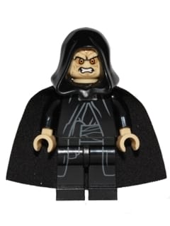 Source: BrickLink Emperor Palpatine - Tan Head, Tan Hands