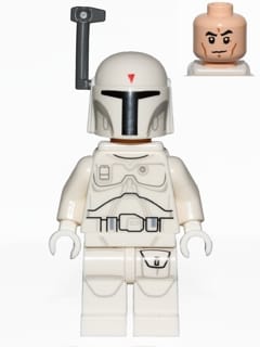 Boba Fett - White, Detailed Pattern
