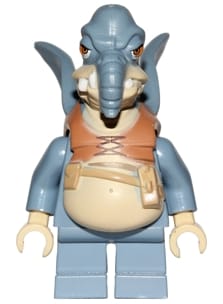 Watto - Sand Blue, Printed Head, Tan Hands