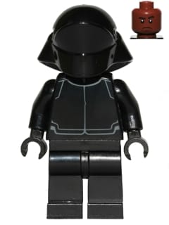 Source: BrickLink First Order Crew Member (Fleet Engineer / Gunner) - Reddish Brown Head