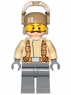 Source: BrickLink Resistance Trooper - Tan Jacket, Moustache