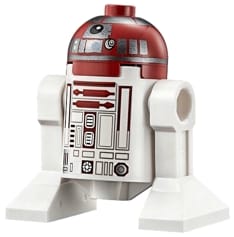 Astromech Droid, R4-P17 - Silver Band Around Dome, Black Outline Rectangles