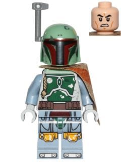 Source: BrickLink Boba Fett - Pauldron Cloth with Dark Orange Stripe Pattern