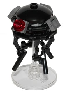 Imperial Probe Droid - Dark Bluish Gray Sensors, Reddish Brown Round Plate Inside