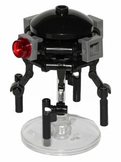 Imperial Probe Droid - Dark Bluish Gray Sensors, Dark Bluish Gray Round Plate Inside