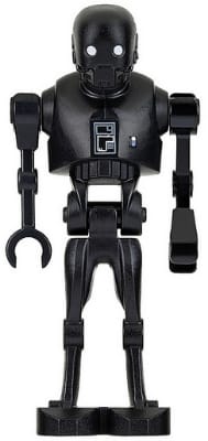 K-2SO Droid - Dark Bluish Gray and Silver Chest Panel
