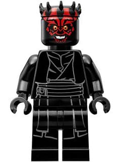 Source: BrickLink Darth Maul - Horns, Printed Legs, Open Mouth