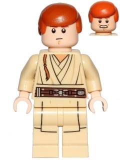 Source: BrickLink Obi-Wan Kenobi (Young, Printed Legs, without Cape)