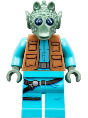 Greedo - Medium Nougat Vest, Belt on Legs and Torso, Medium Azure Legs