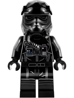First Order TIE Fighter Pilot - Three White Lines on Helmet