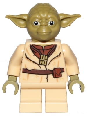 Source: BrickLink Yoda - Olive Green, Belt