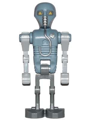2-1B Medical Droid - Dotted Badge Pattern (Sand Blue), Dark Bluish Gray Legs