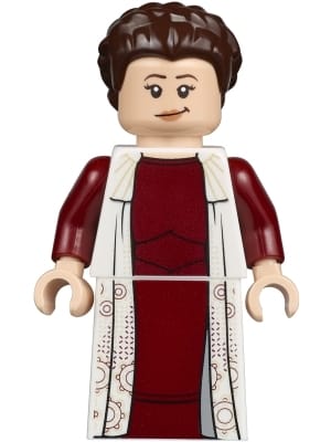Source: BrickLink Princess Leia - Bespin Outfit, Short Braided Hair, Printed Skirt