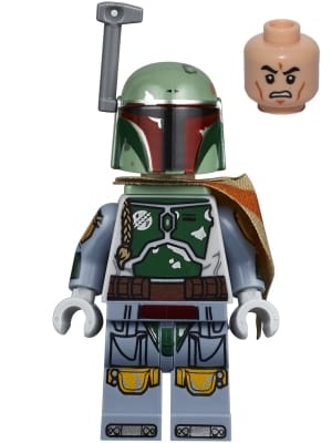Source: BrickLink Boba Fett - Pauldron, Helmet, Jet Pack, Printed Arms and Legs, Clone Head