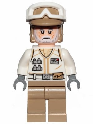 Source: BrickLink Hoth Rebel Trooper White Uniform, Dark Tan Legs (White Beard)
