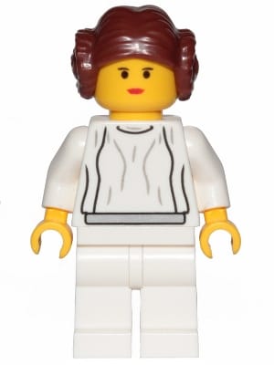 Princess Leia - White Dress, Simple Belt, Yellow Head and Hands, 20th Anniversary Torso